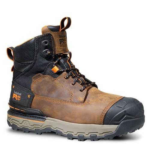 Timberland Pro Boondock Waterproof Safety Boots Brown Metal Free