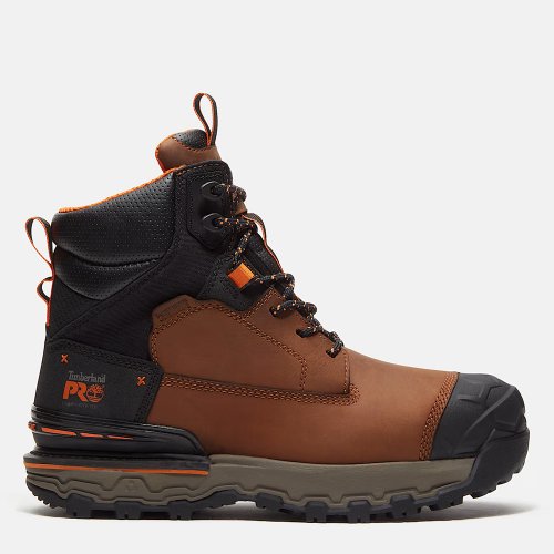 Timberland Pro Boondock Waterproof Safety Boots Brown Metal Free