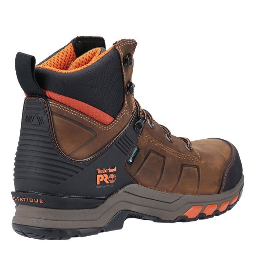 Timberland Pro Hypercharge 2.0 Waterproof Brown Safety Boots Metal Free