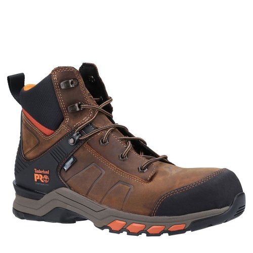 Timberland Pro Hypercharge 2.0 Waterproof Brown Safety Boots Metal Free