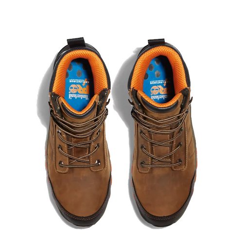 Timberland Pro Hypercharge 2.0 Waterproof Brown Safety Boots Metal Free