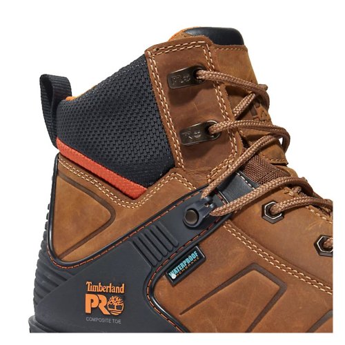 Timberland Pro Hypercharge 2.0 Waterproof Brown Safety Boots Metal Free