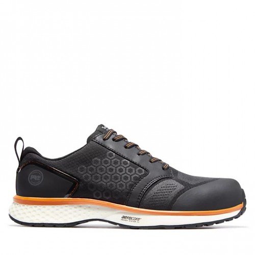 Timberland Pro Reaxion Black Orange Safety Trainers