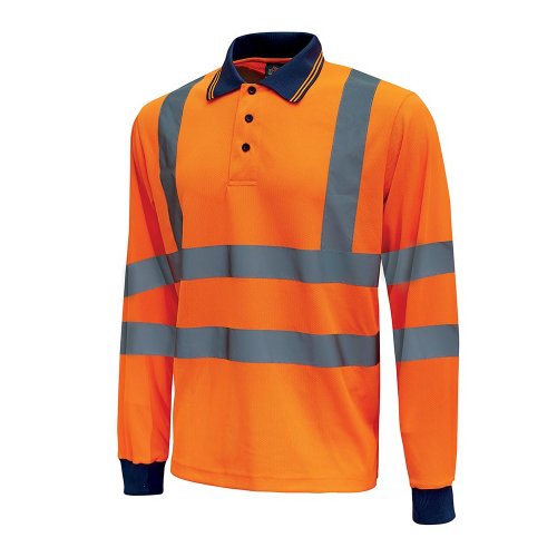 UPower Shine Hi-Vis 3 Pack Long sleeve Polo 