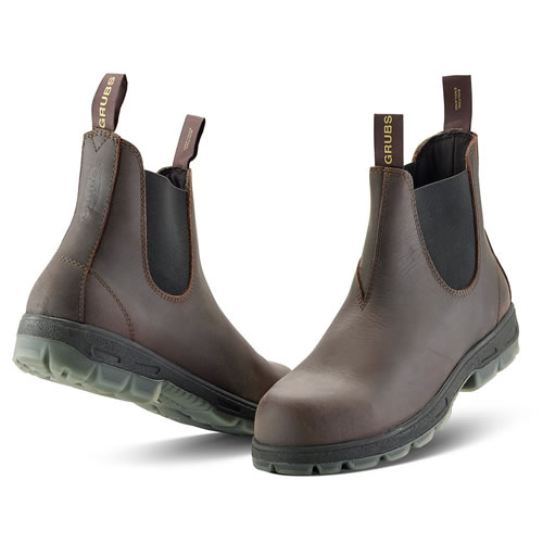 Grubs Fury Safety Mahogany Safety Boots