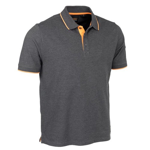 Worktough Pique Grey Marl Polo Shirt