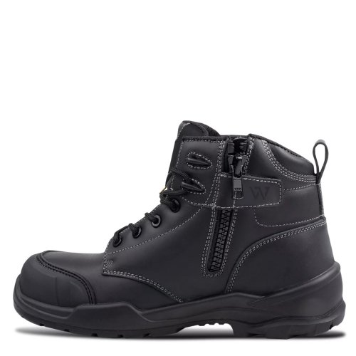 Wright Voyager Black Leather Metal Free ESD Safety Boots
