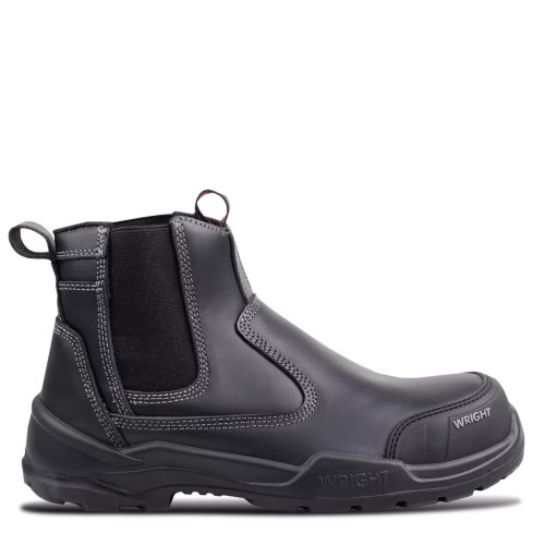 Wright Onyx S3S Black Leather ESD Safety Dealer Boots Metal Free