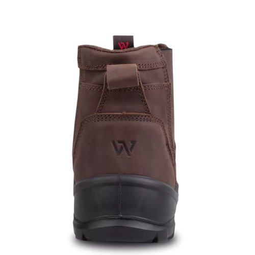 Wright Onyx S3S Brown Leather ESD Safety Dealer Boots Metal Free