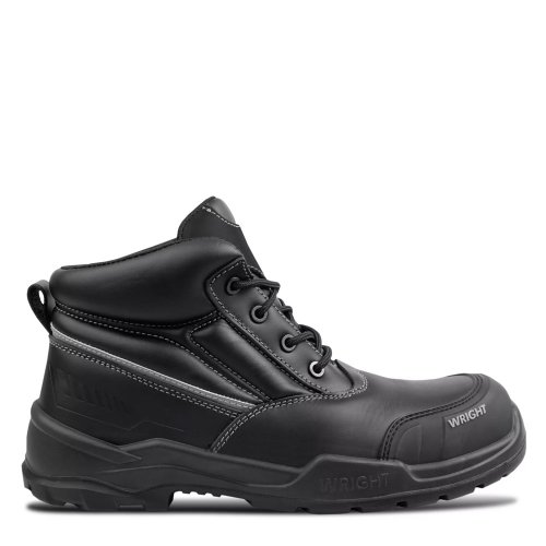 Wright Hiker Edge S3S Black Leather ESD Safety Boots Metal Free