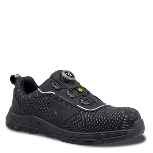 Wright PU Tek Dial Lace ESD Black Metal Free Safety Trainers