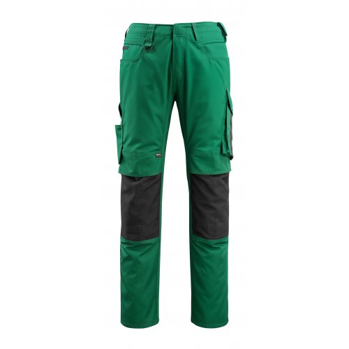 Mascot UNIQUE Trousers with kneepad pockets - Green/Black