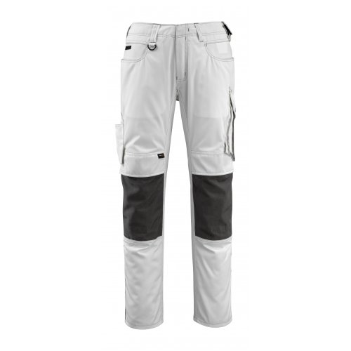 Mascot UNIQUE Trousers with kneepad pockets - White/Dark Anthracite