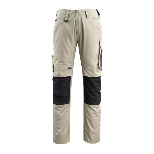 Mascot UNIQUE Trousers with kneepad pockets - Light Khaki/Black