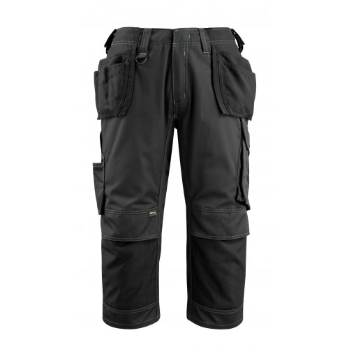 Mascot UNIQUE ¾ Length Trousers with kneepad pockets and holster pockets - Black