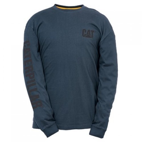 CAT 1510034 Trademark Banner LS T-Shirt