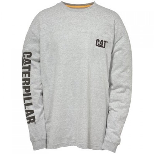 CAT 1510034 Trademark Banner LS T-Shirt