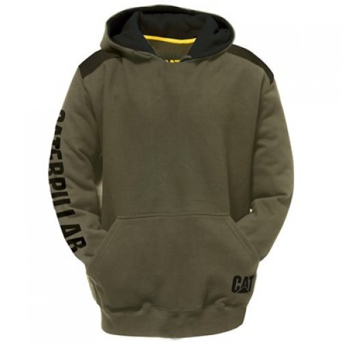 CAT C1910802 Logo Panel Hooded Sweatshirt