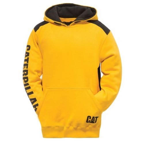 CAT C1910802 Logo Panel Hooded Sweatshirt