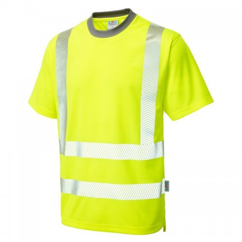 Leo Workwear Larkstone Hi Vis Yellow T-Shirt