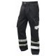 Leo Workwear Ilfracombe Black Work Trousers