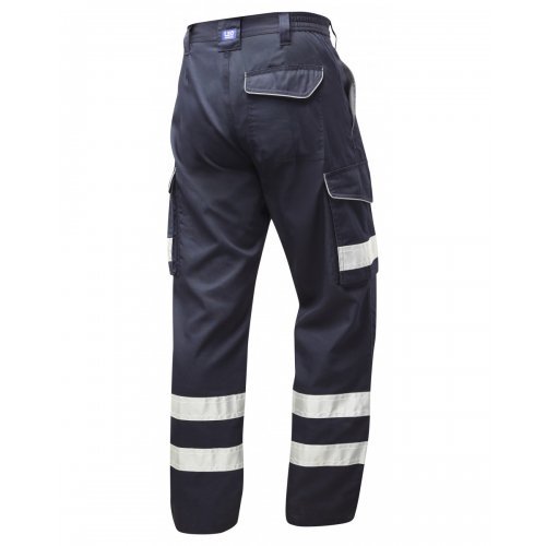 Leo Workwear Ilfracombe Navy Work Trousers