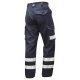 Leo Workwear Ilfracombe Navy Work Trousers