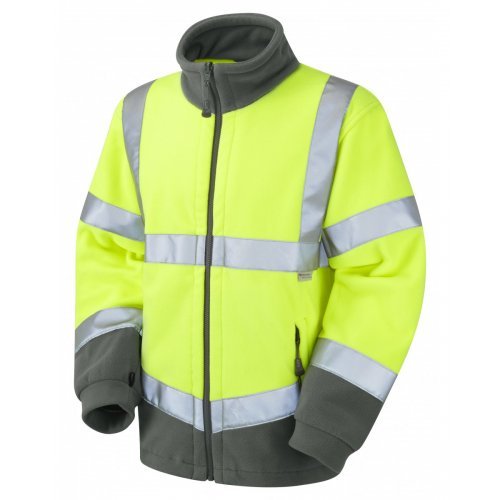 Leo Workwear Hartland Class 3 Yellow Fleece Jacket