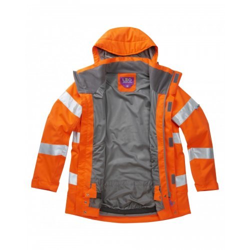 Leo Workwear Rosemoor Class 3 GO/RT Orange Ladies Breathable Jacket
