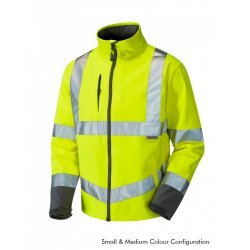 Leo Workwear Buckland Class 3 Yellow Softshell Jacket