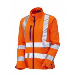 Leo Workwear Honeywell Class 2 GO/RT Orange Ladies Softshell Jacket