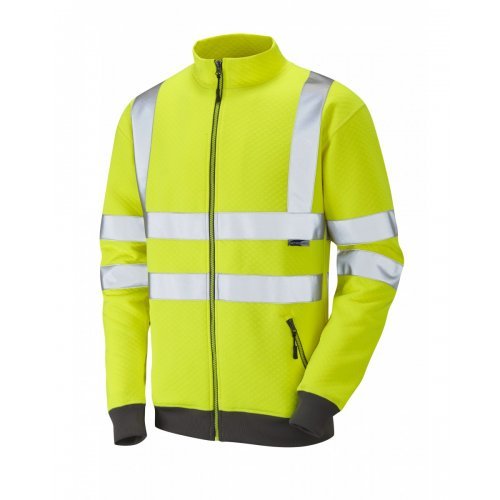Leo Workwear Libbaton Class 3 Yellow Hi Vis Track Top