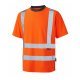 Leo Workwear Braunton Class 2 GO/RT Orange Hi Vis T-Shirt