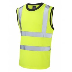 Leo Workwear Ashford Class 2 Yellow Poly/Cotton Vest