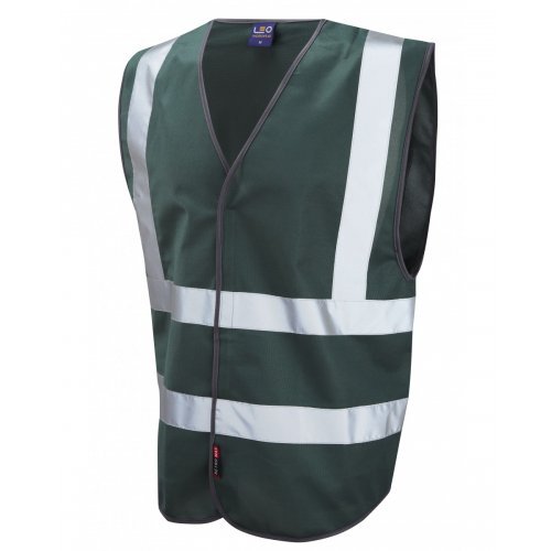 Leo Workwear Pilton Bottle Hi Vis Reflective Waistcoat