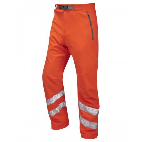 Leo Workwear Landcross Class 1 GO/RT Orange Hi Vis Stretch Work Trouser
