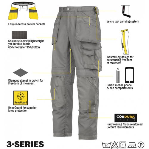 Snickers 3211 Kit Inc 9110 Kneepads & A PTD Belt