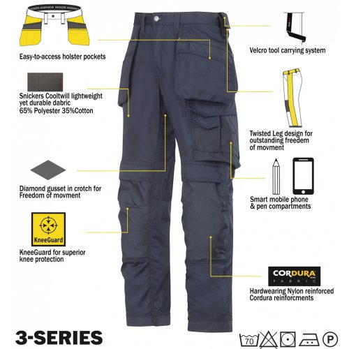 Snickers 3211 Kit Inc 9110 Kneepads & SnickersDirect T-Shirt, PTD Belt