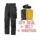Snickers Workwear 3311 Kit Inc 9110 Kneepads & A PTD Belt